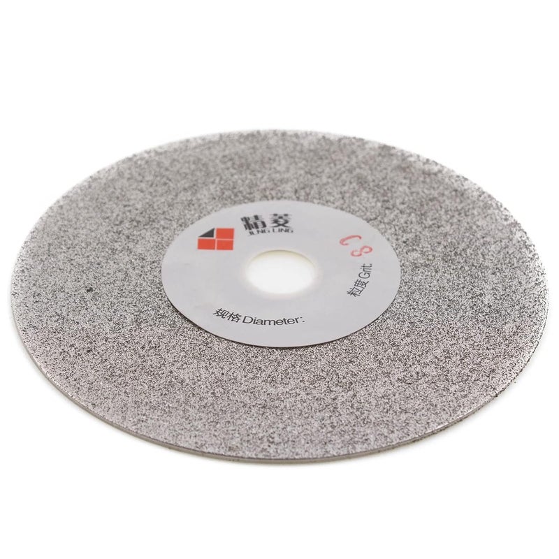 Jingling 4 inch 100mm Diamond Flat Lap Disc Grinding Disk Arbor 5/8 Grit 80 Coarse - Image 3